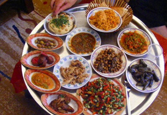 Бедуинская традиционная еда.