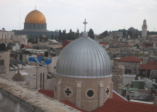 Вид старого города в Иерусалиме
